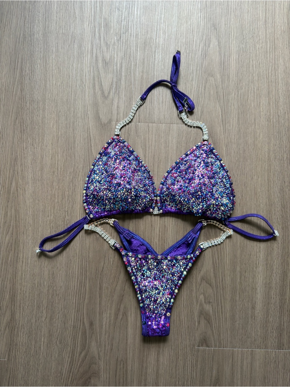 Purple Crystal Angel Competition Bikinis